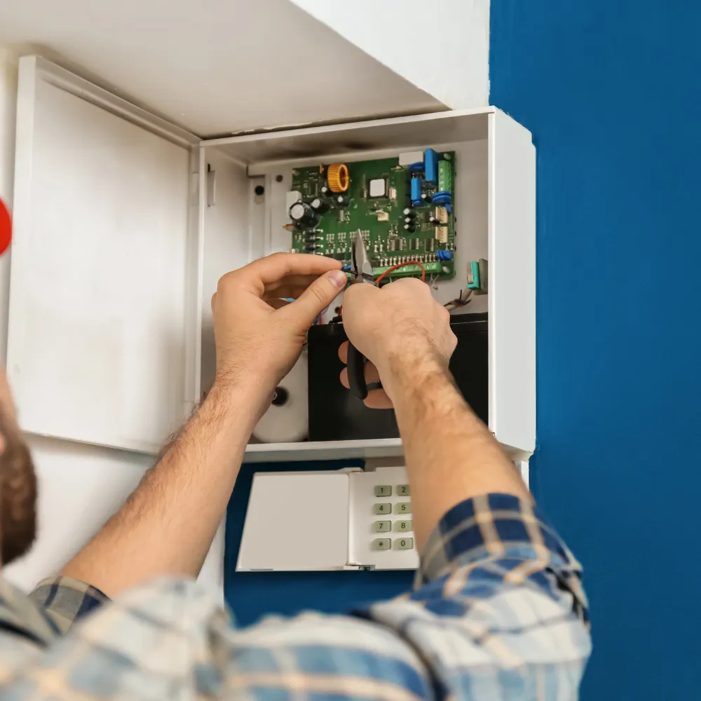 MJB Electrical Group team member on site